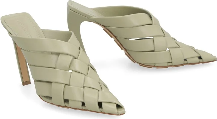 Bottega Veneta Alfie Leather Mules - Image 3
