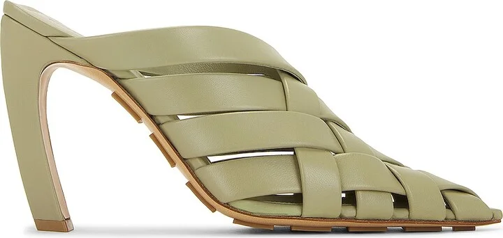 Bottega Veneta Alfie Mule Pump in Sage