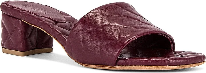 Bottega Veneta Amy Mule Sandal in Red - Image 2