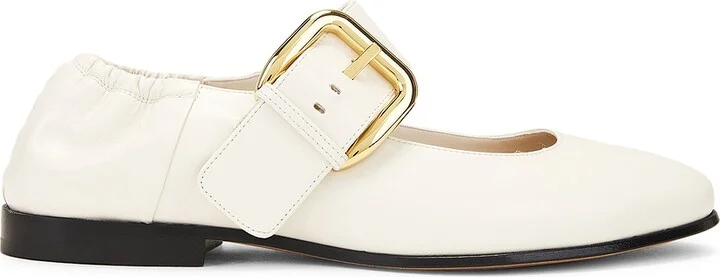 Bottega Veneta Astaire Flat in White