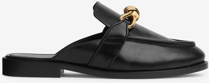 Bottega Veneta Astaire Leather Moccasins