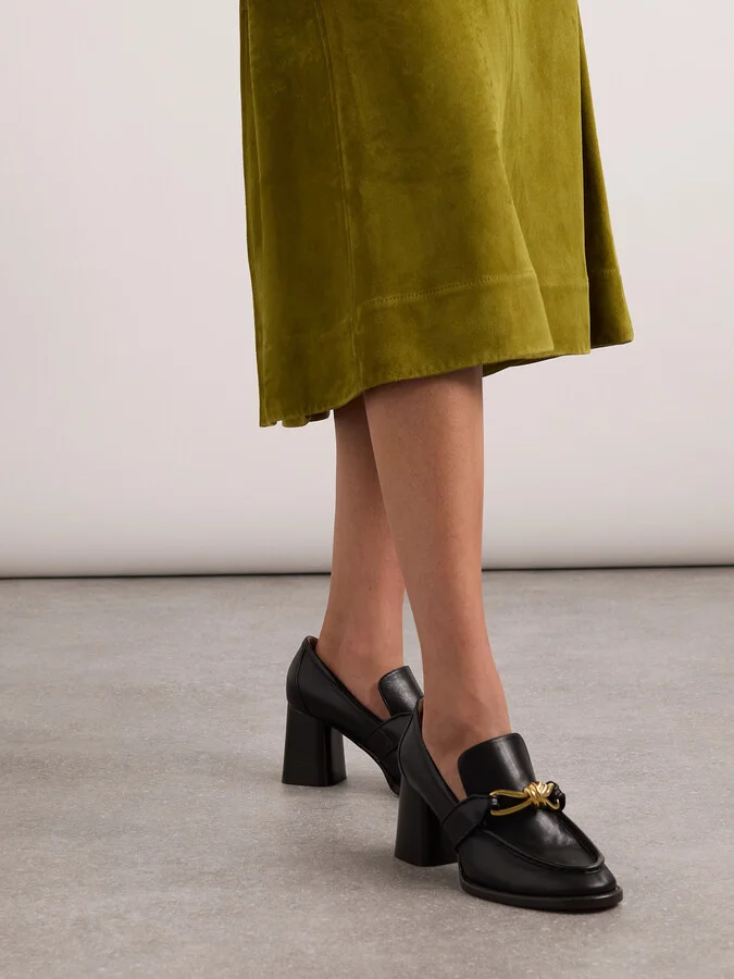 Bottega Veneta - Astaire Leather Pumps - Black - Image 2