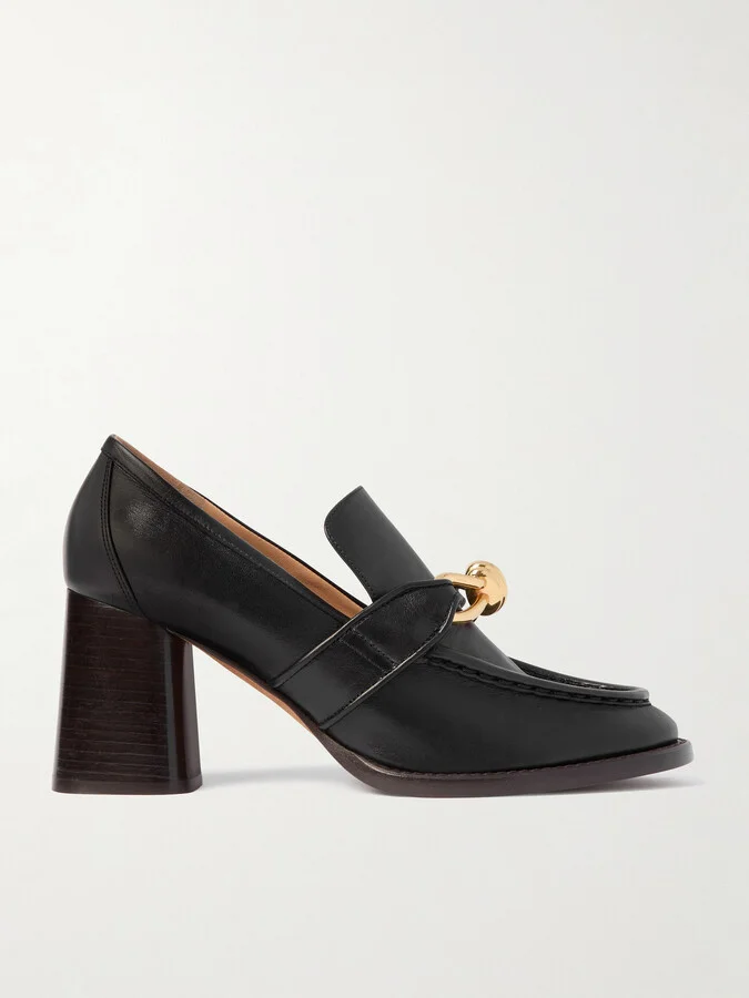 Bottega Veneta - Astaire Leather Pumps - Black