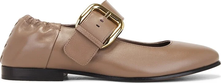 Bottega Veneta Astaire Mary Jane Ballerina in Brown