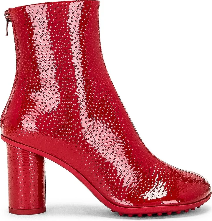 Bottega Veneta Atomic Ankle Boot in Red