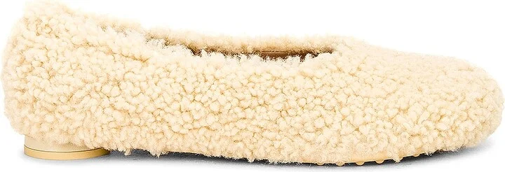 Bottega Veneta Atomic Ballerina Flat in Beige