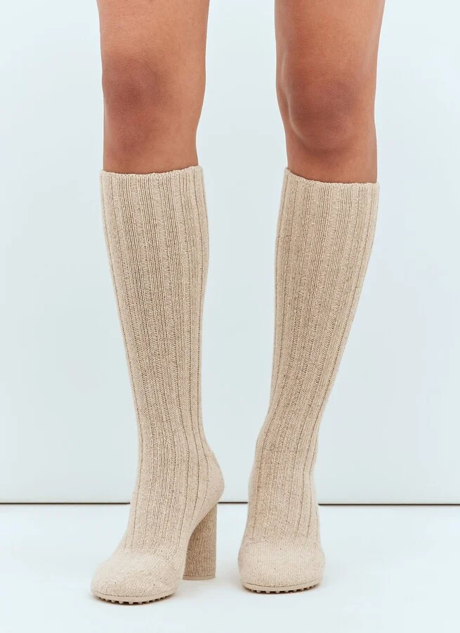 Bottega Veneta Atomic Boot - Woman Boots Beige Eu - 37 - Image 3
