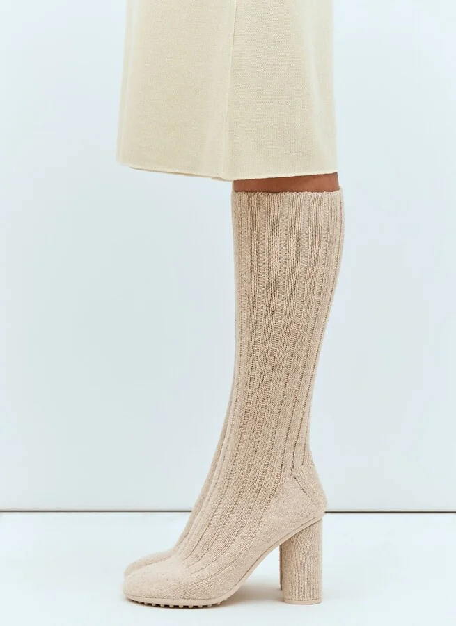 Bottega Veneta Atomic Boot - Woman Boots Beige Eu - 37