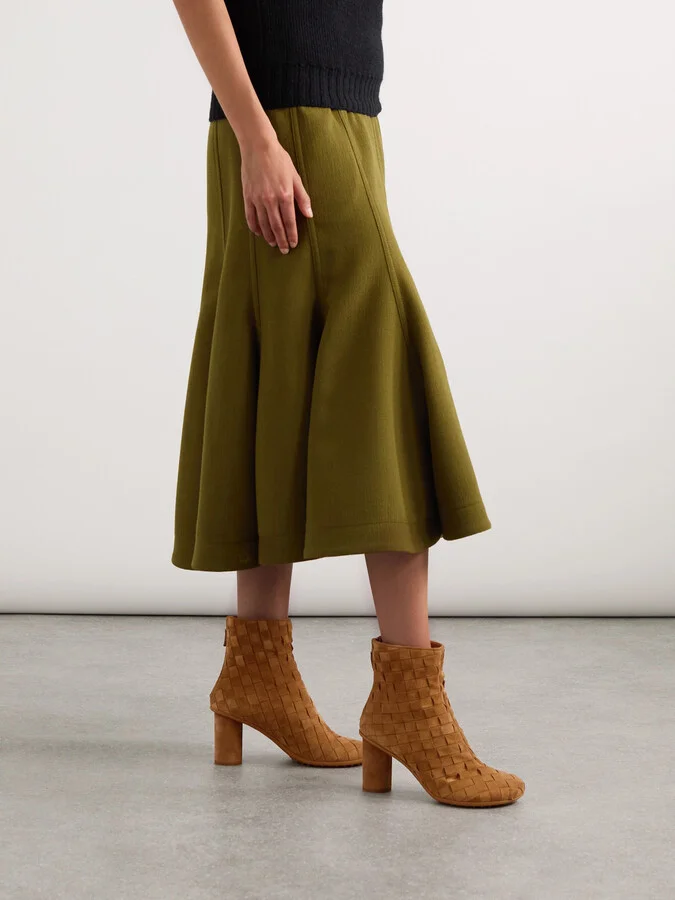 Bottega Veneta - Atomic Intrecciato Suede Ankle Boots - Brown - Image 2
