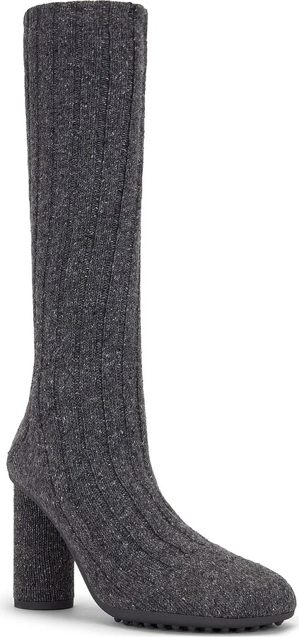 Bottega Veneta Atomic Wool Sock Boot in Dark Green - Image 2