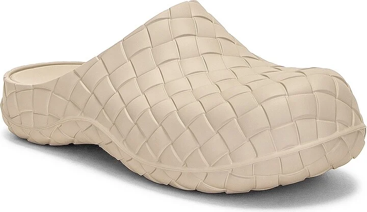 Bottega Veneta Beebee Clog Sandal Gel Rubber in Beige - Image 2