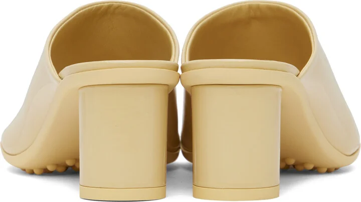 Bottega Veneta Beige Atomic Mules - Image 2