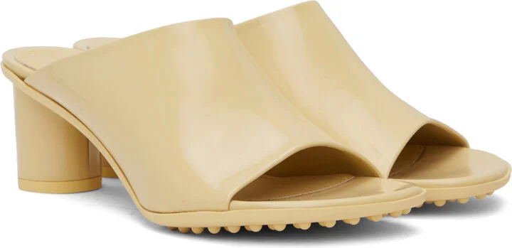 Bottega Veneta Beige Atomic Mules - Image 4
