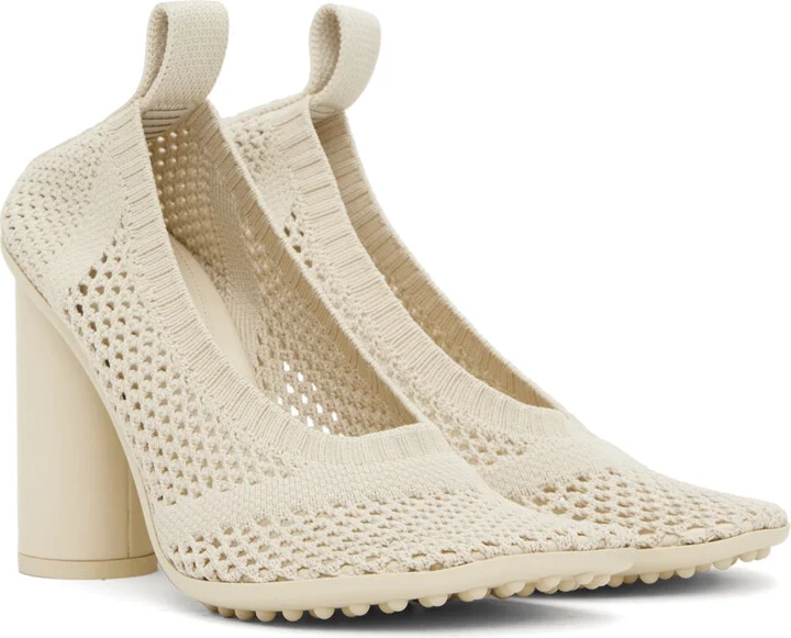 Bottega Veneta Beige Atomic Pump Heels - Image 4