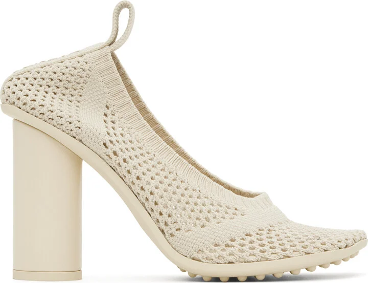 Bottega Veneta Beige Atomic Pump Heels