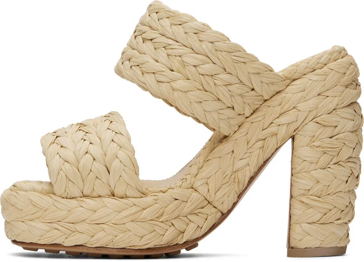 Bottega Veneta Beige Canalazzo Sandals - Image 3