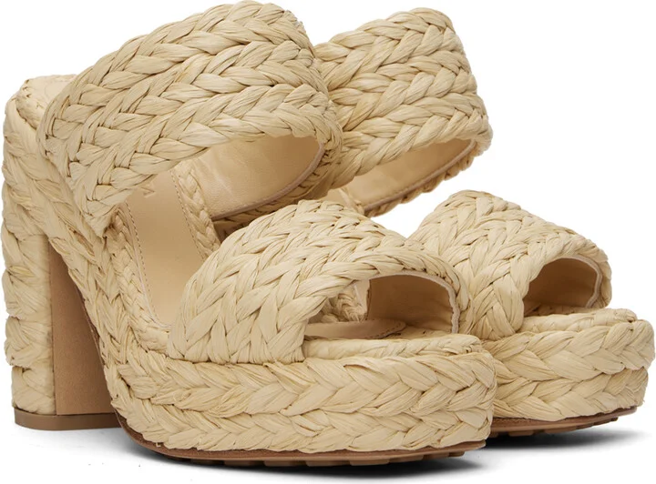 Bottega Veneta Beige Canalazzo Sandals - Image 4