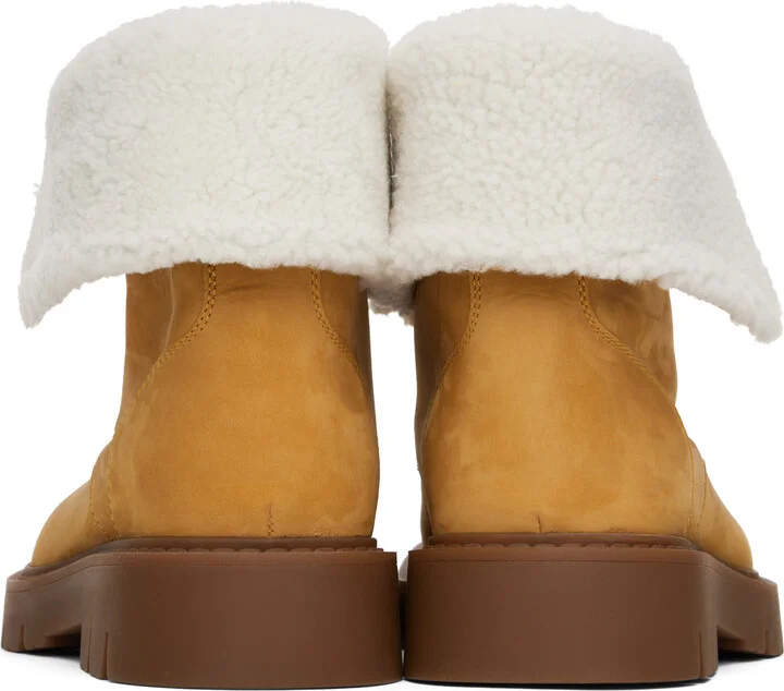 Bottega Veneta Beige Haddock Ankle Boots - Image 2