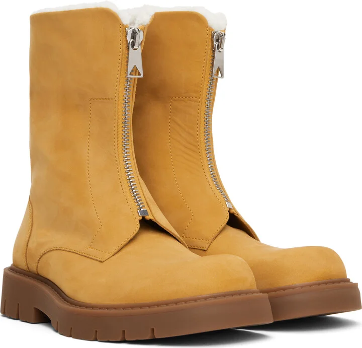 Bottega Veneta Beige Haddock Ankle Boots - Image 5