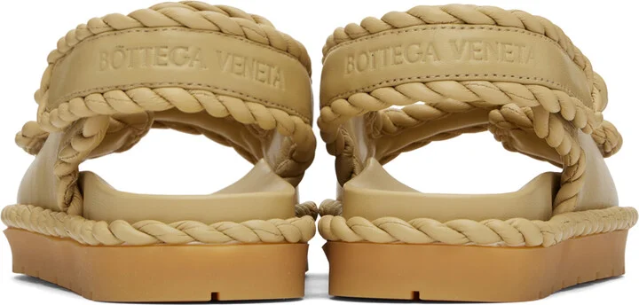 Bottega Veneta Beige Jack Flat Sandals - Image 2