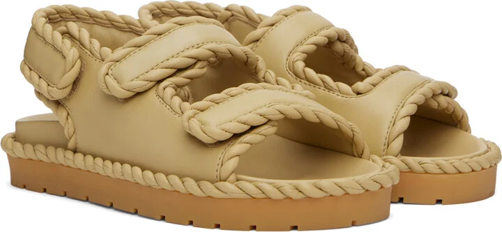 Bottega Veneta Beige Jack Flat Sandals - Image 4