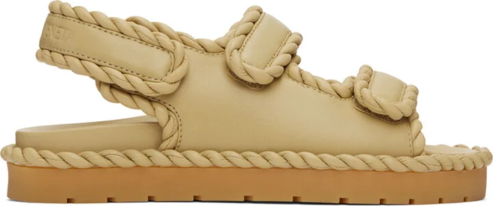Bottega Veneta Beige Jack Flat Sandals