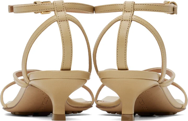 Bottega Veneta Beige Lounge Sandals - Image 2
