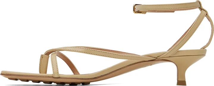 Bottega Veneta Beige Lounge Sandals - Image 3