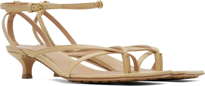 Bottega Veneta Beige Lounge Sandals - Image 4