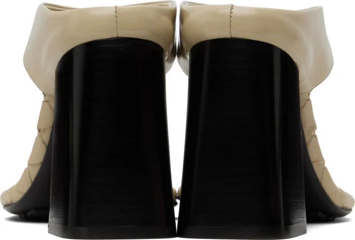 Bottega Veneta Beige Marella Thong Heeled Sandals - Image 2