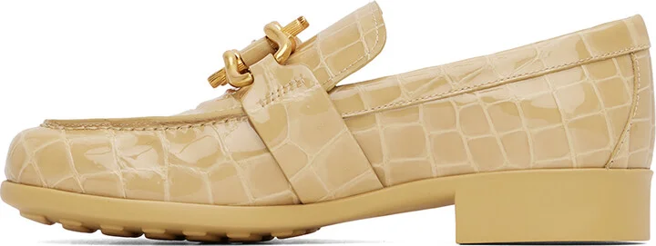 Bottega Veneta Beige Monsieur Loafers - Image 3