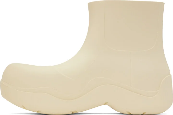 Bottega Veneta Beige Puddle Boot - Image 3