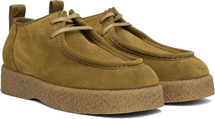 Bottega Veneta Beige Torino Lace-Up Derbys - Image 4