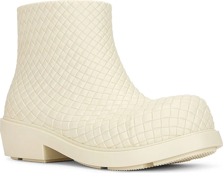 Bottega Veneta Biogum Fireman Ankle Boot in White - Image 2