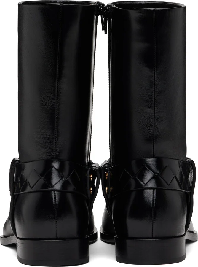 Bottega Veneta Black Achille Boots - Image 2