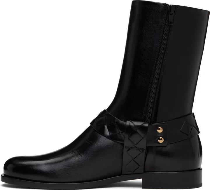 Bottega Veneta Black Achille Boots - Image 3