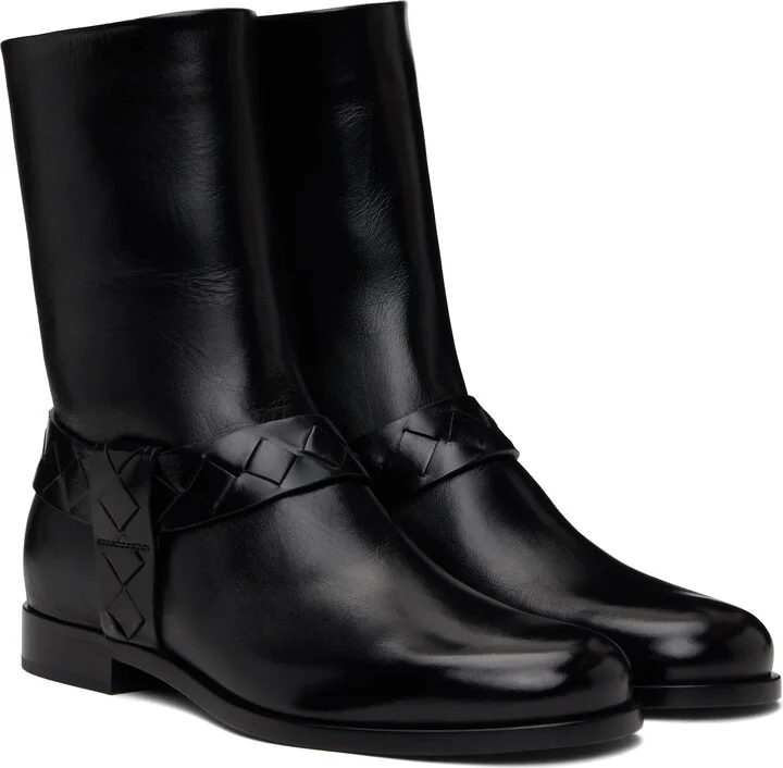 Bottega Veneta Black Achille Boots - Image 4