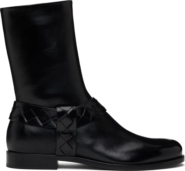 Bottega Veneta Black Achille Boots
