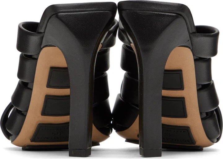 Bottega Veneta Black Alfie Mules - Image 2