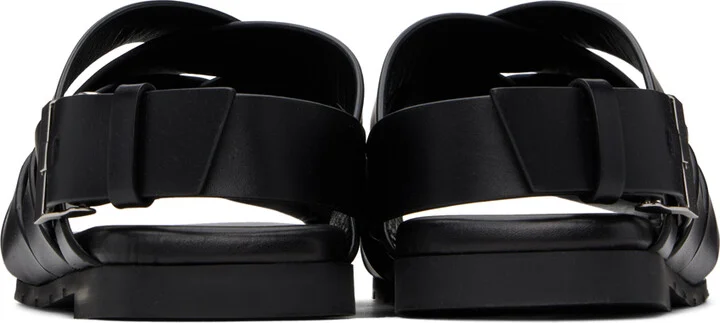 Bottega Veneta Black Alfie Sandals - Image 2