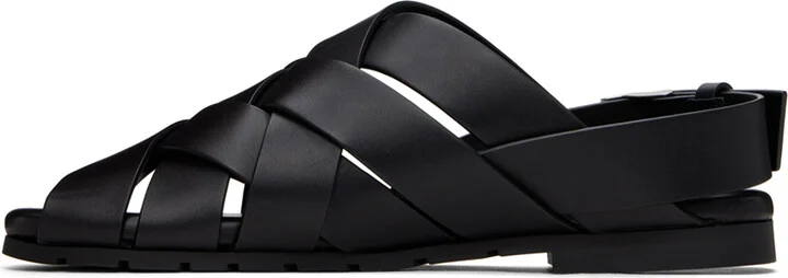 Bottega Veneta Black Alfie Sandals - Image 3