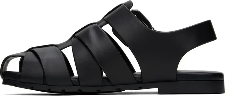 Bottega Veneta Black Alfie Sandals - Image 3
