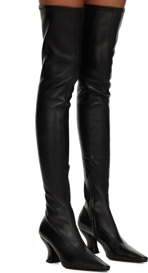 Bottega Veneta Black Almond Boots - Image 4