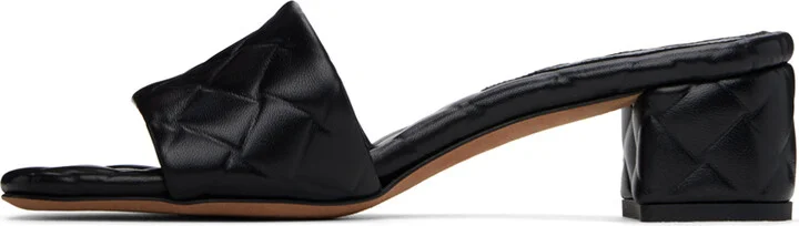 Bottega Veneta Black Amy Mules - Image 3