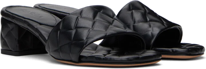 Bottega Veneta Black Amy Mules - Image 4