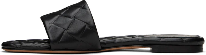Bottega Veneta Black Amy Sandals - Image 3