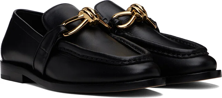 Bottega Veneta Black Astaire Loafers - Image 4