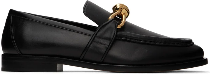 Bottega Veneta Black Astaire Loafers