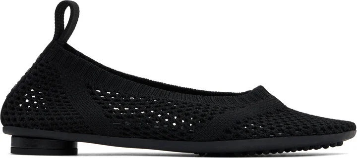 Bottega Veneta Black Atomic Ballerina Flats