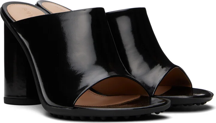 Bottega Veneta Black Atomic Heeled Sandals - Image 4